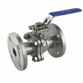 CF8 2PC Mounting Pad Flange Ball Valve with Locked Handle